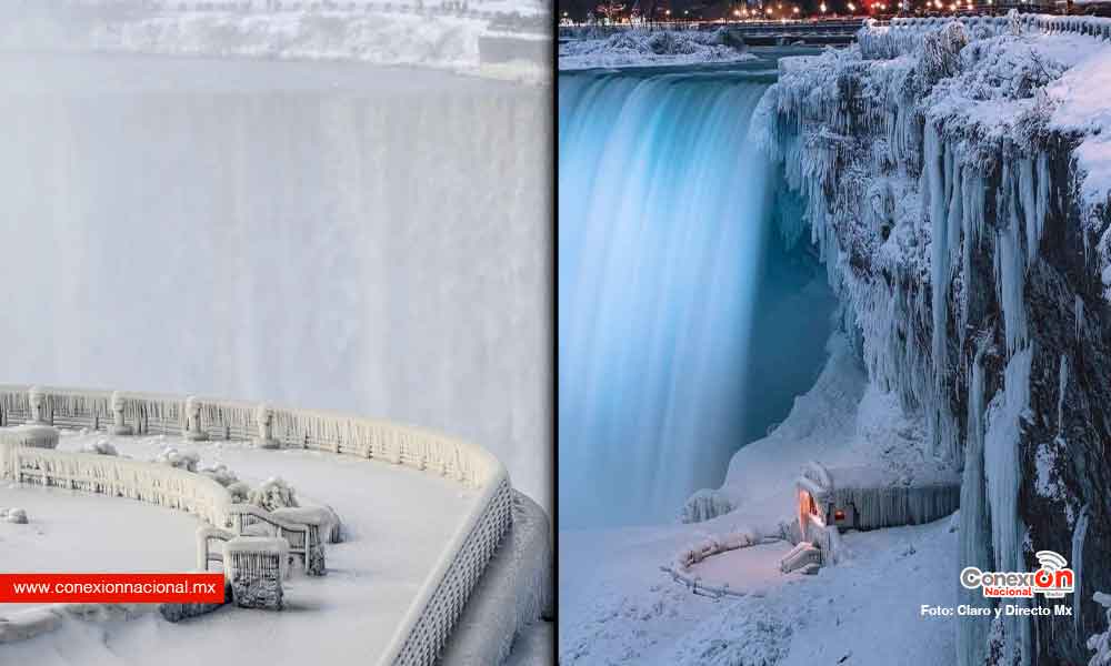 Se congelaron las cataratas del Niágara; la tormenta Elliot ha sido devastadora