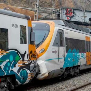 150 heridos deja choque de trenes en Barcelona