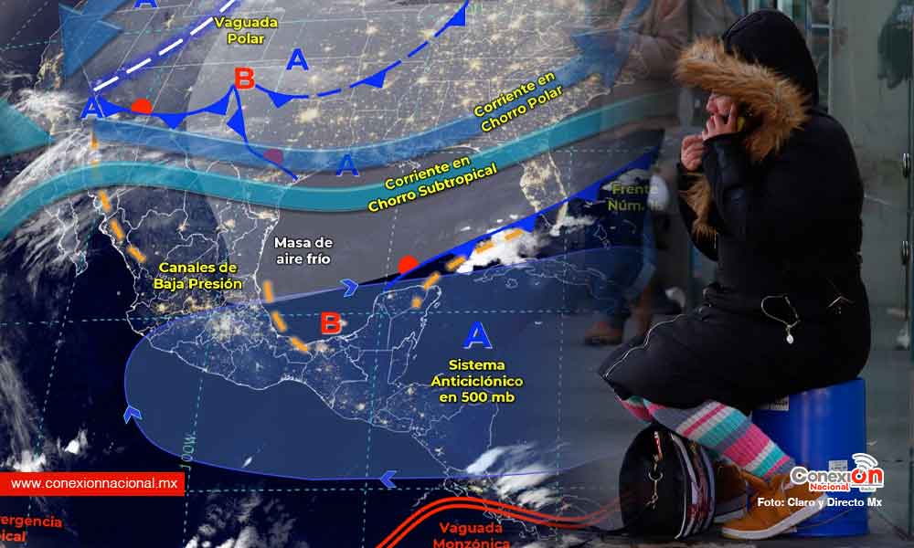 Mañana y noche muy fría para el norte, noreste, centro y oriente del país