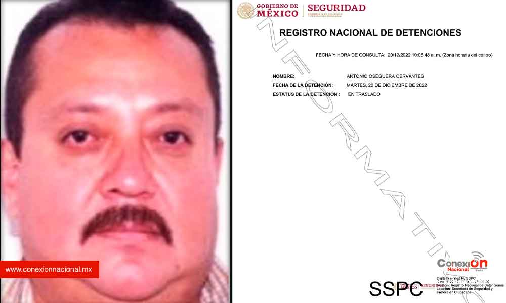 Ejército capturó a Antonio Oseguera