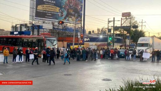 Bloqueo de manifestantes generó caos en metro, metrobús y RTP de Pantitlán, CDMX