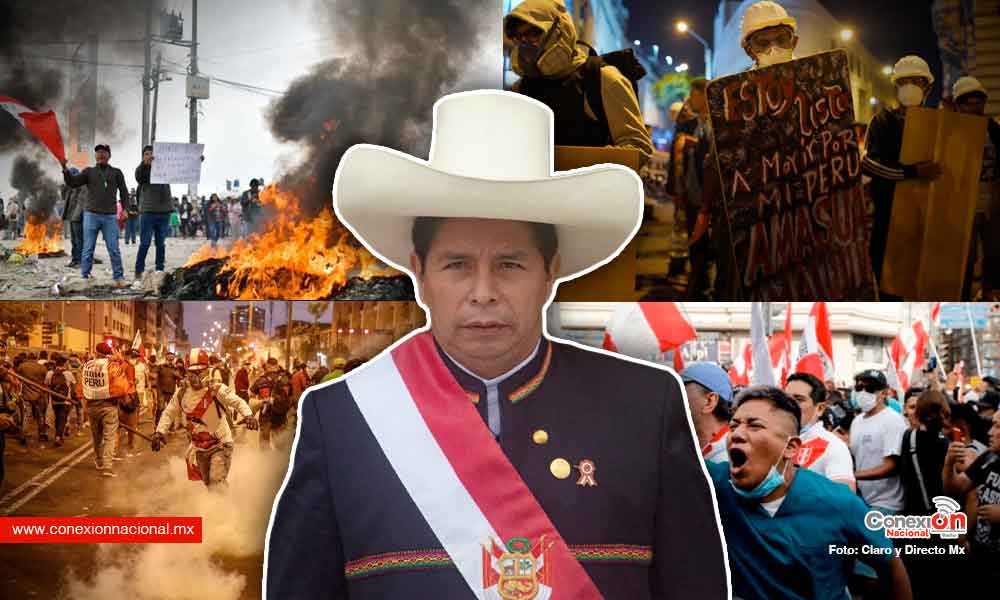 Niegan amparo a Pedro Castillo, las protestas en Perú son cada vez más fuertes
