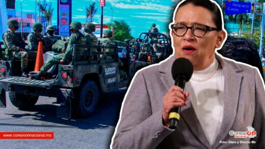 Militares patrullando no es militarización dice la titular de seguridad Rosa Icela Rodríguez