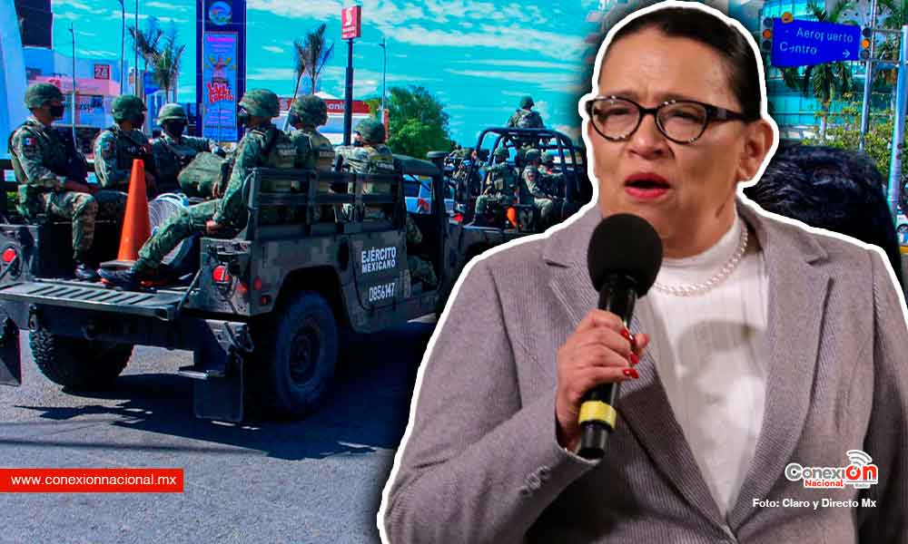 Militares patrullando no es militarización dice la titular de seguridad Rosa Icela Rodríguez