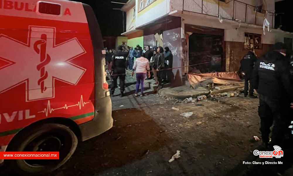 Fuerte explosión por pirotecnia en Nopaltepec