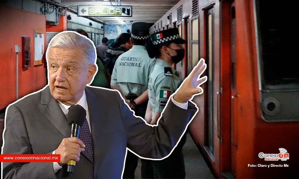 AMLO defiende militarización del metro