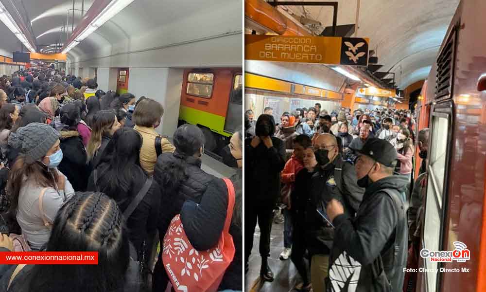El metro CDMX “no da una”, se desalojó tren en línea 7 y 3, hay aglomeraciones y retrasos