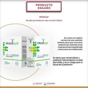 Alerta cofepris sobre producto herbolario