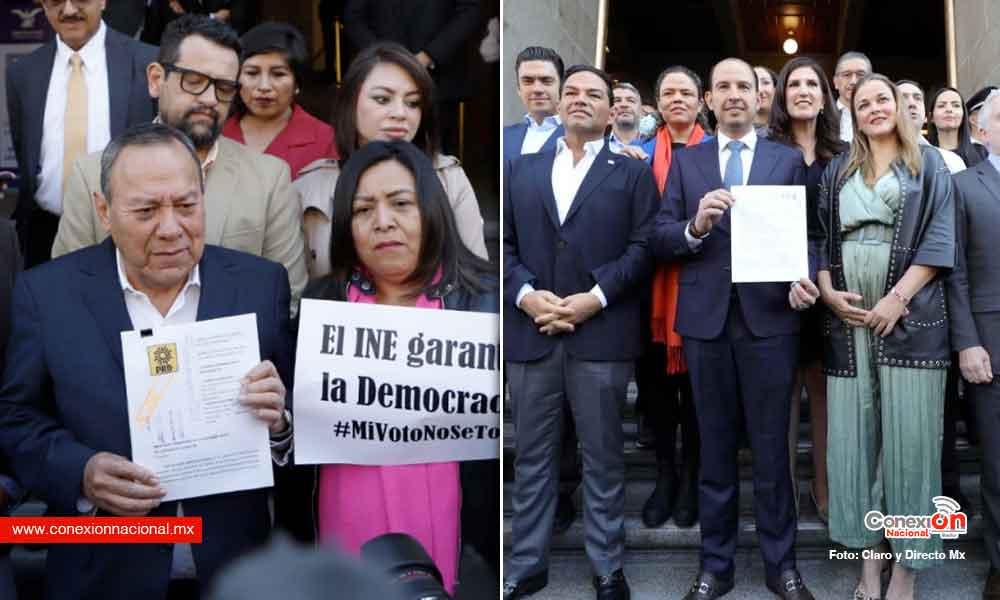 PAN, PRD y PRI presentan acciones de inconstitucionalidad del plan b de la reforma electoral