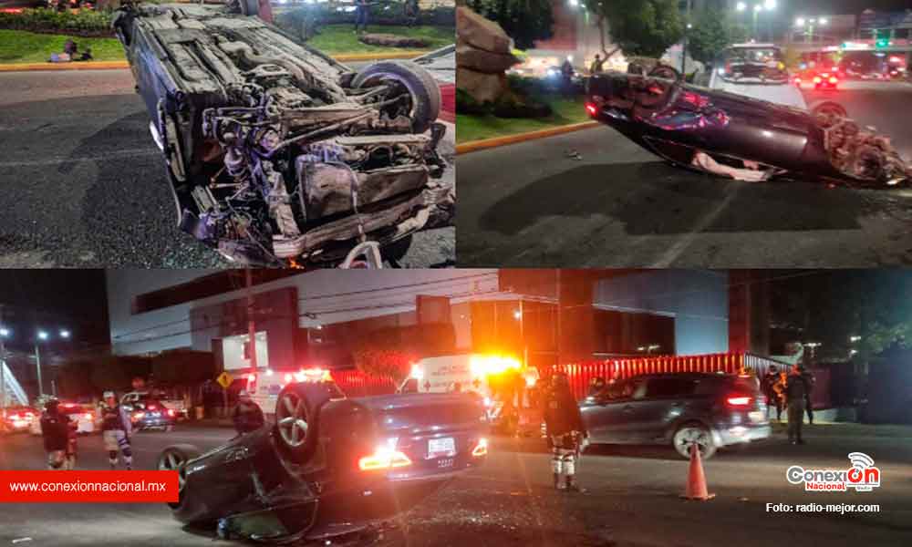 Aparatoso accidente en Camelinas