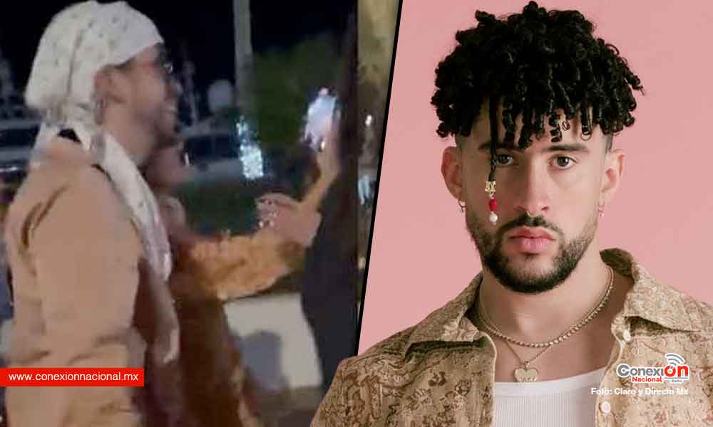 Bad Bunny pierde la calma con una admiradora, ¡le aventó su teléfono al mar!