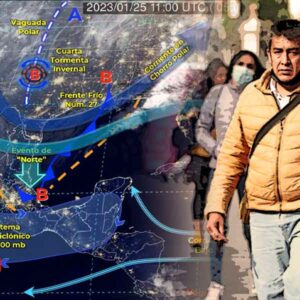 México con clima dividido, frío en el norte y calor en el sur