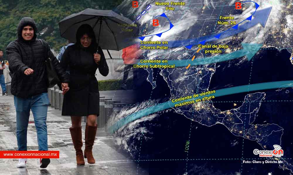 Para este lunes lluvias en el noroeste y cielo despejado en el centro y sureste del país