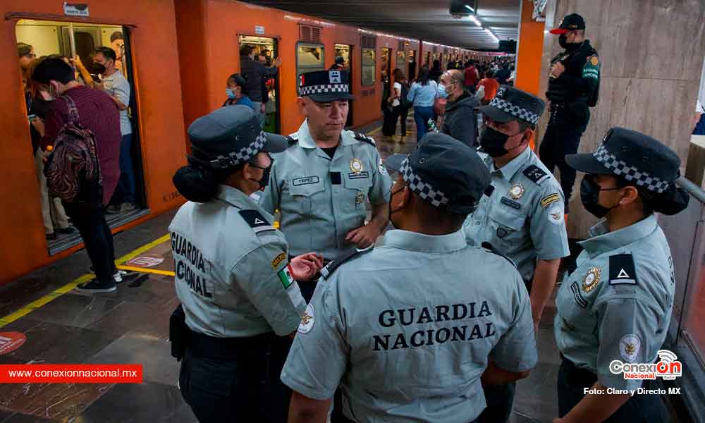 Hay más elementos de la Guardia Nacional en el metro que en 9 estados del paí