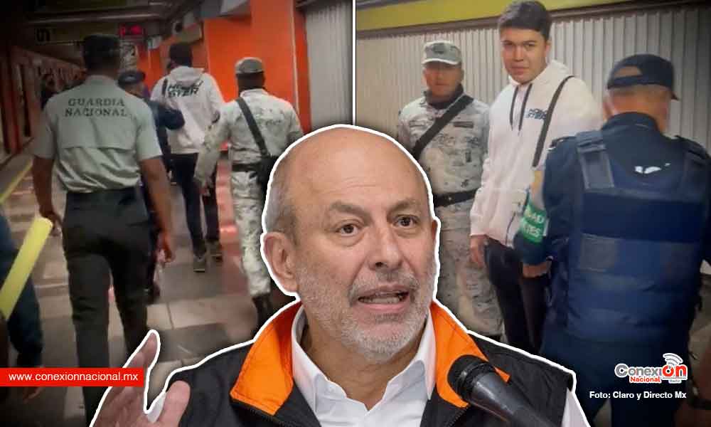 ¡Increíble! Suspenden a elementos de la GN que detuvieron al supuesto saboteador del metro