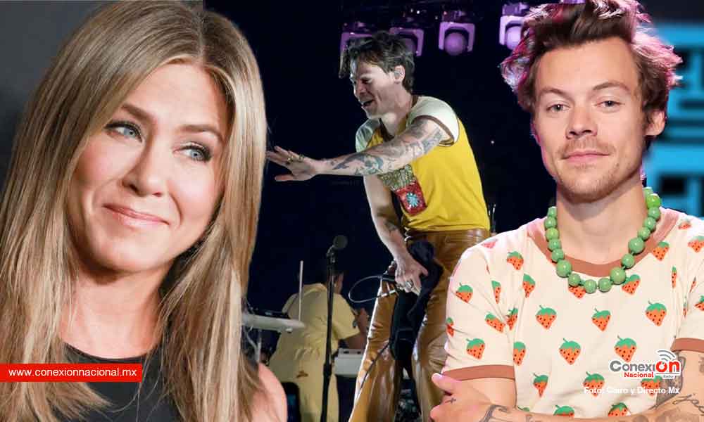 ¡OMG! A Harry Styles se le rompió su pantalón frente a su celebrity crush Jennifer Aniston