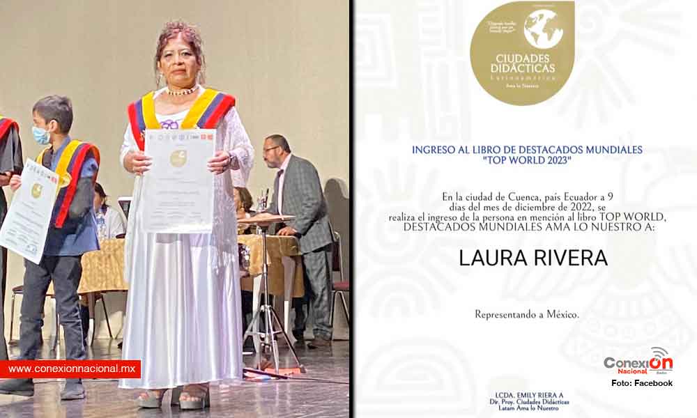 Otorgan reconocimiento latinoamericano "Ama lo nuestro 2022" a artista Mixteca