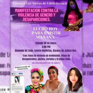 Manifestación de apoyo a María Elena