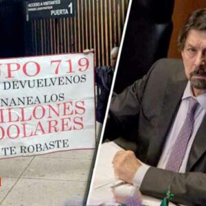 Piden apoyo ex trabajadores mineros para impedir que Napoleón Gómez Urrutia se reelija como senador
