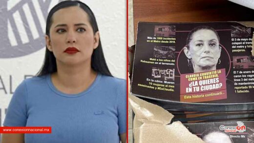 Encuentran campaña negra vs Claudia Sheinbaum en las oficinas de Sandra Cuevas