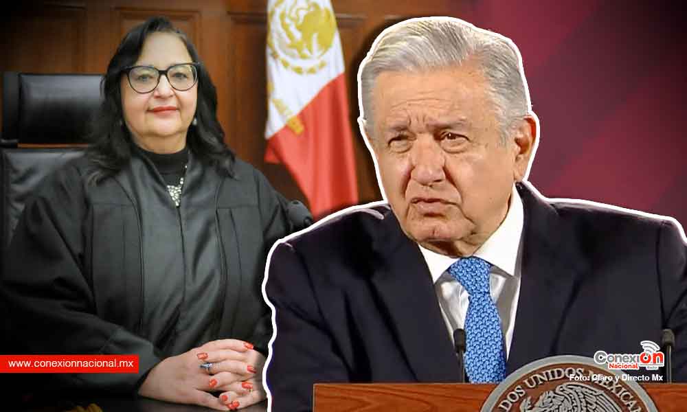 Reprocha AMLO a presidenta de la SCJN que siempre ha votado en contra de la 4T