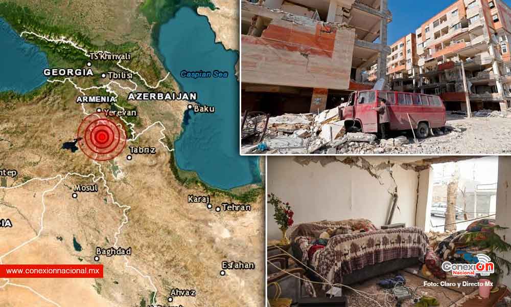 Fuerte sismo sacude Irán, hasta ahora 3 personas murieron y hay más de 800 heridos