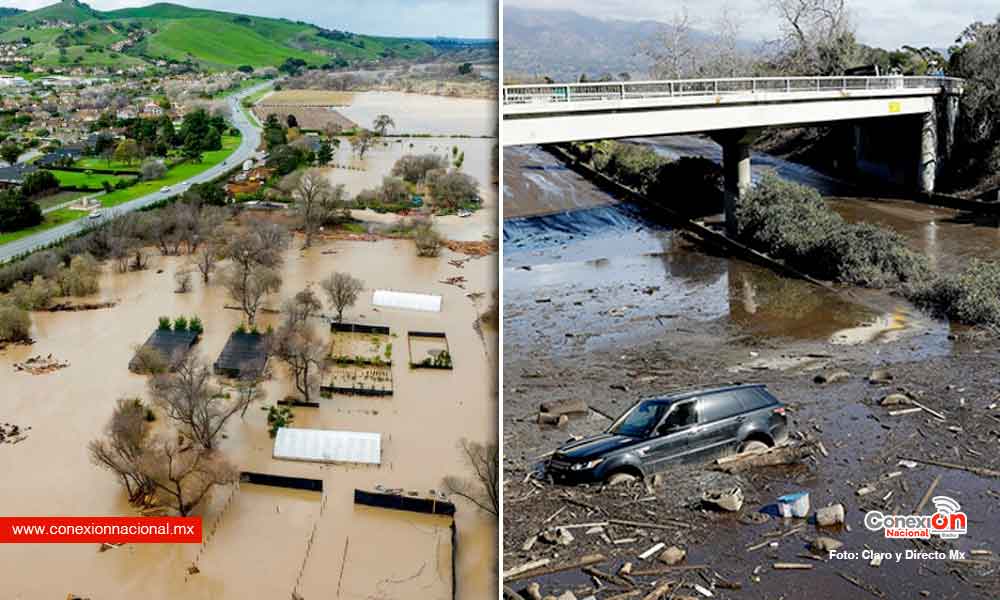 California, zona de desastre por lluvias que siguen golpeando con fuerza