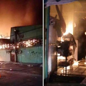 Incendio deja en cenizas el 70% del mercado municipal de Cuautla Morelo
