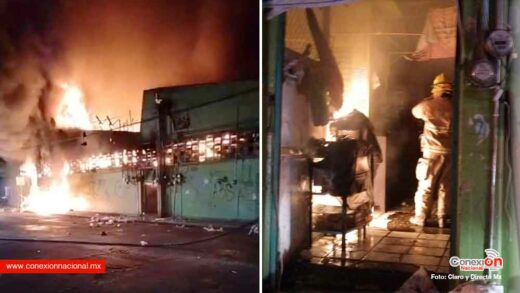 Incendio deja en cenizas el 70% del mercado municipal de Cuautla Morelo