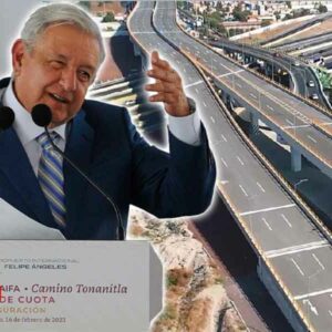 Inaugura AMLO la vialidad principal para conectar al AIFA desde la CDMX