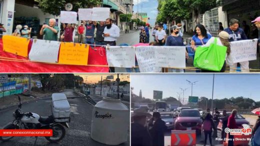 Suman tres días de bloqueos en Cuernavaca, los inconformes exigen agua