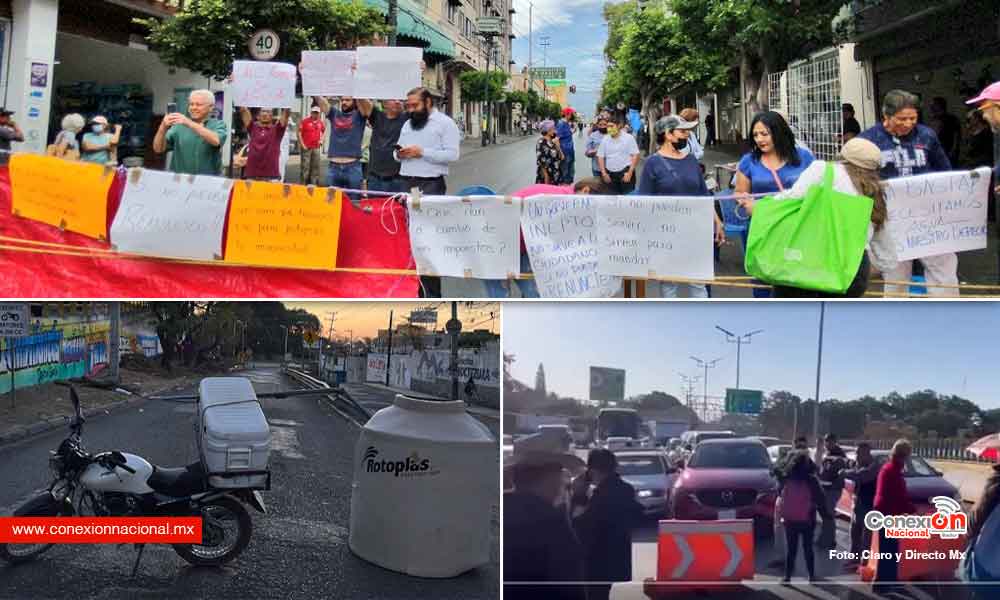 Suman tres días de bloqueos en Cuernavaca, los inconformes exigen agua