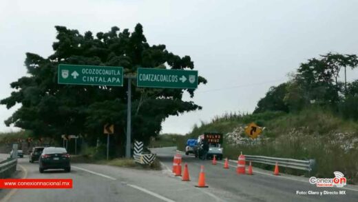 Está cerrada la autopista Las Choapas-Ocozocoautla entre Tabasco y Veracruz