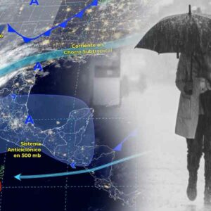Lleva chamarra y paraguas, día frío en el norte y posibles lluvias en el resto del país