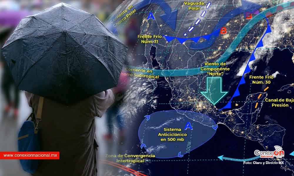 lluvias y la llegada de el frente frío no. 31