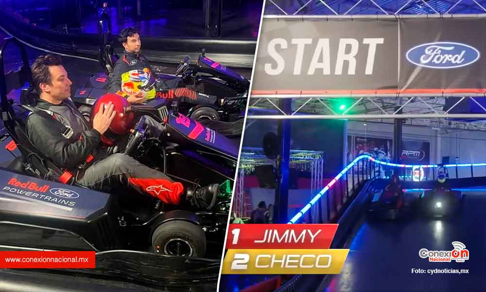 Checo Pérez perdió la "reta" de Go Karts