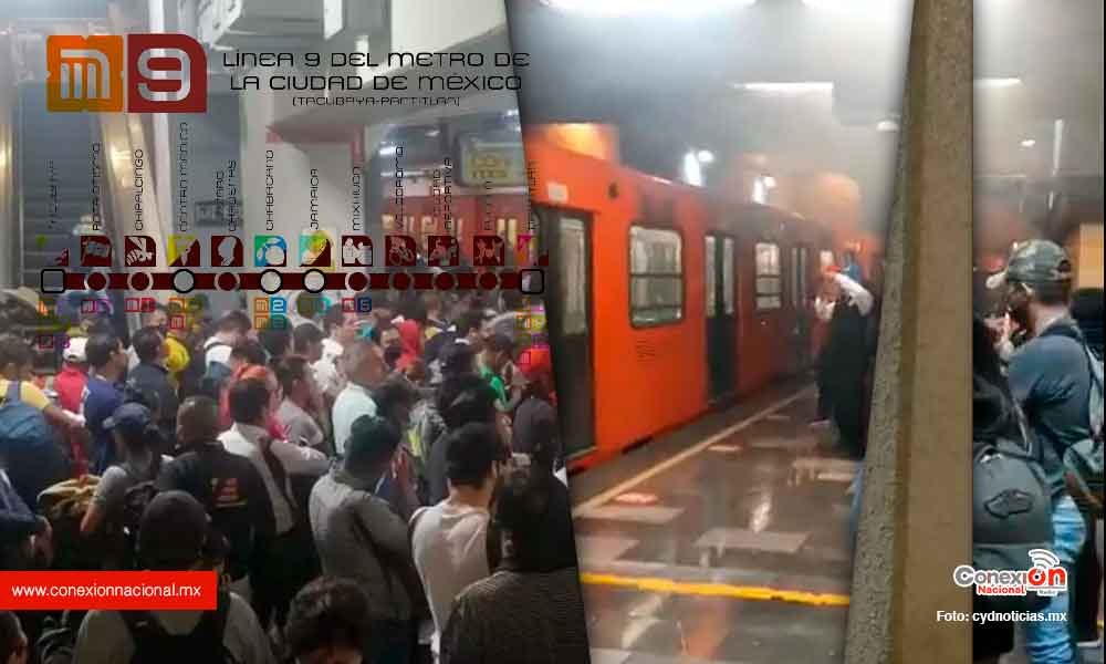 Línea 9 del Metro CDMX, otra vez se reportó humo y aglomeraciones