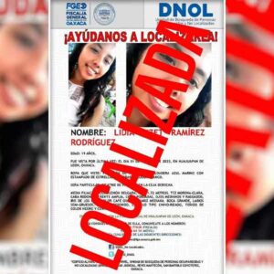 Localizan a joven desaparecida