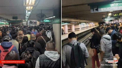 Usuarios del Metro reportan andenes a tope y eternos traslados en Línea B y 2