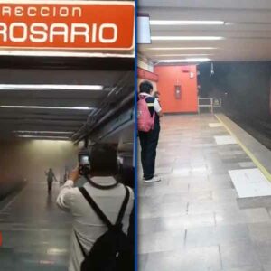 ¡Otra vez el metro! salió humo de una llanta de la Línea 6 del metro CDMX