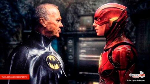 Michael Keaton como Batman en la nueva cinta The Flash
