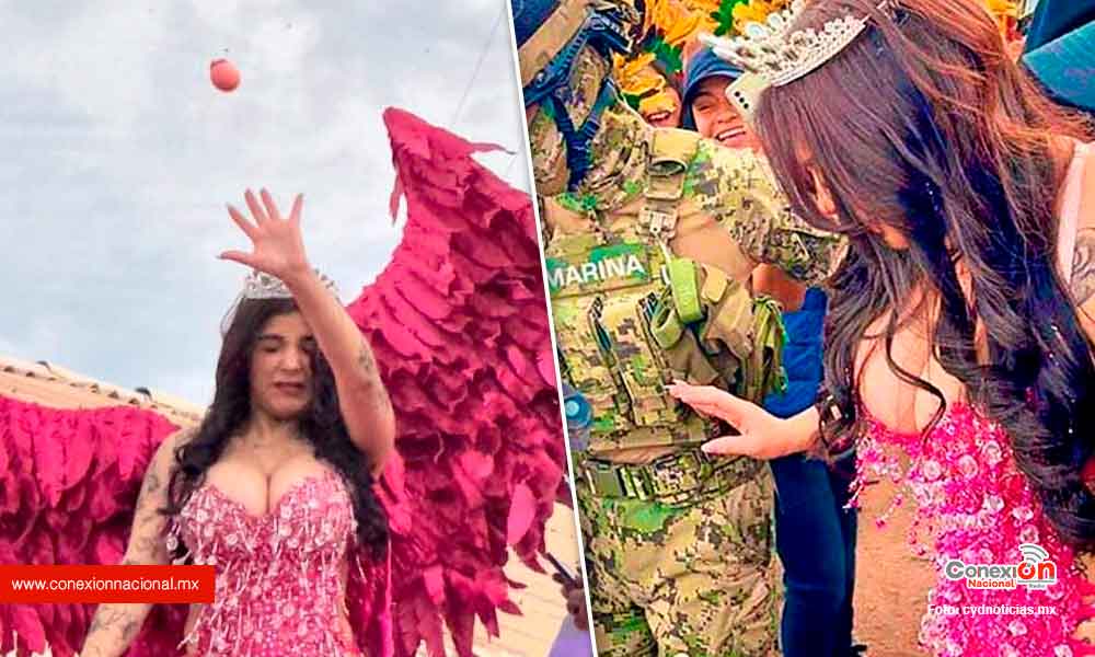 Ni la Marina evitó que le lanzarán huevazos a Karely Ruiz