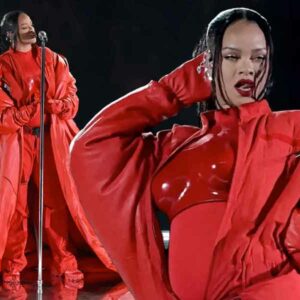Rihanna anunció su segundo embarazo durante su presentación en el Super Bowl