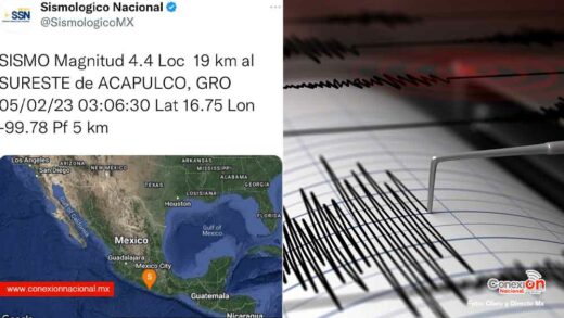 Dos sismos de magnitud 4 sacudieron este domingo al puerto de Acapulco