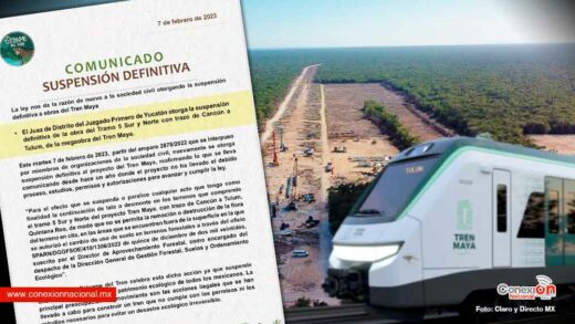 Juez ordena otra vez detener obras el en tramo 5 del Tren Maya