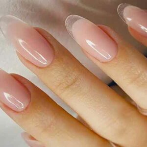 Uñas francesas de cristal