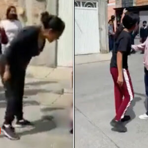 Adolescentes pelean y una madre enardecida evita que las separen ¡Qué nadie se meta!