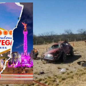 Aparatosa volcadura en La Cruz: familia se dirigía de Las Vegas a CDMX