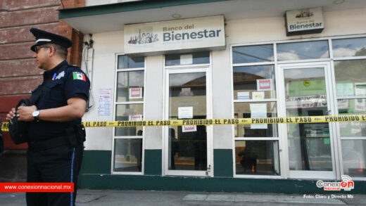 Robaron la sucursal del Banco del Bienestar ubicada en pleno centro de Toluca