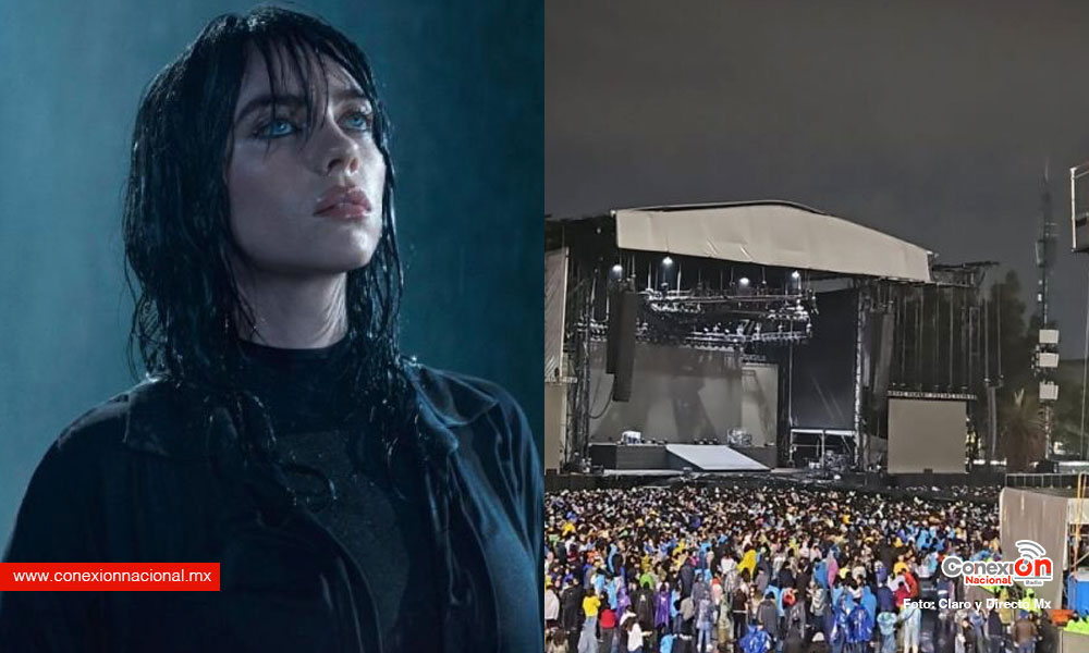 Por lluvia cancelaron el concierto de Billie Eilish en el Foro Sol, hoy se repone con todo y boletos mojados